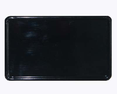 Small plate black glossy 180 mm
